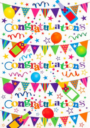 Congratulations Card - Bunting