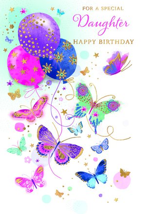 Birthday Card Daughter- Balloons