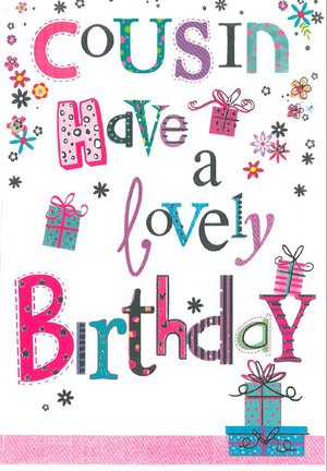 Birthday Card Cousin Female