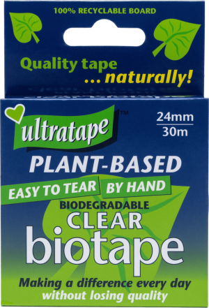 Ultratape Biodegradable Clear Biotape 24mm x 30m
