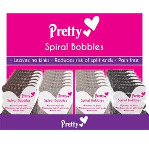 Pretty Spiral Hair Bobbles 5 Pack - Metallic