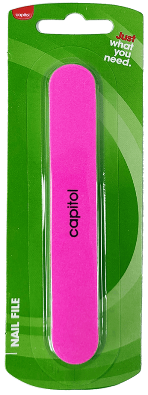 Capitol Cushioned Nail File Assorted Colours