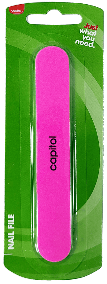 Capitol Cushioned Nail File Assorted Colours