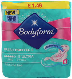 Bodyform Ultra Longs Wings 8's PMP £1.49
