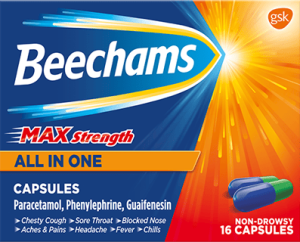 Beechams Max Strength All In One Capsules 16's