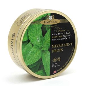 Simpkins Mixed Mint Travel Sweet Tins 200g