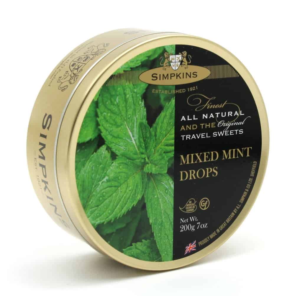 Simpkins Mixed Mint Travel Sweet Tins 200g