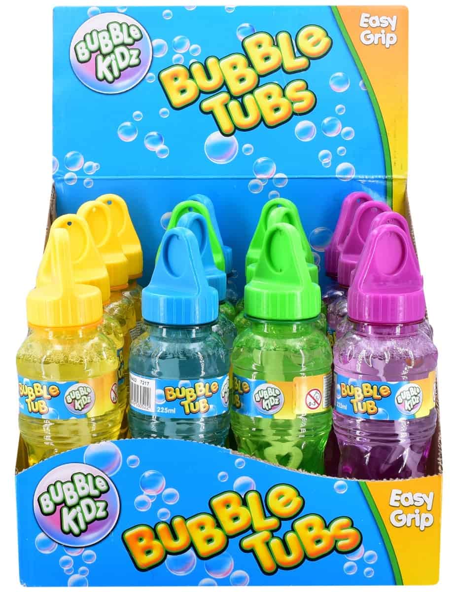 Bubble Kidz Bubble Tubs Easy Grip 4 Assorted