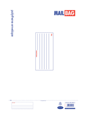 Polythene Mail Bags - Large 320 x 440mm