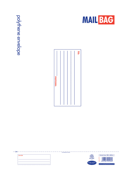 Polythene Mail Bags - Large 320 x 440mm