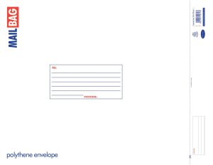 Polythene Mail Bags - Extra Large 420 x 500mm