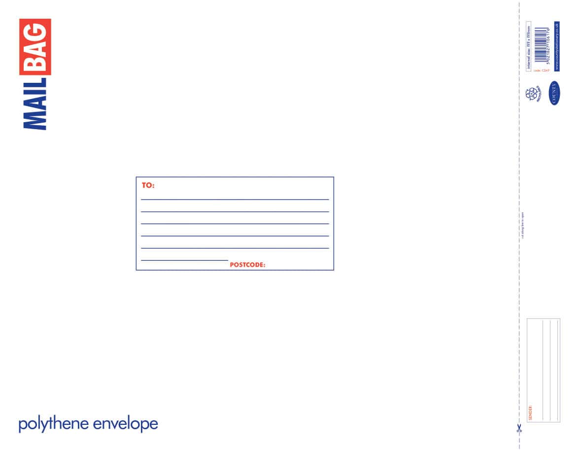 Polythene Mail Bags - Extra Large 420 x 500mm