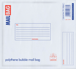 Polythene Bubble Envelopes - CD's 175x165mm