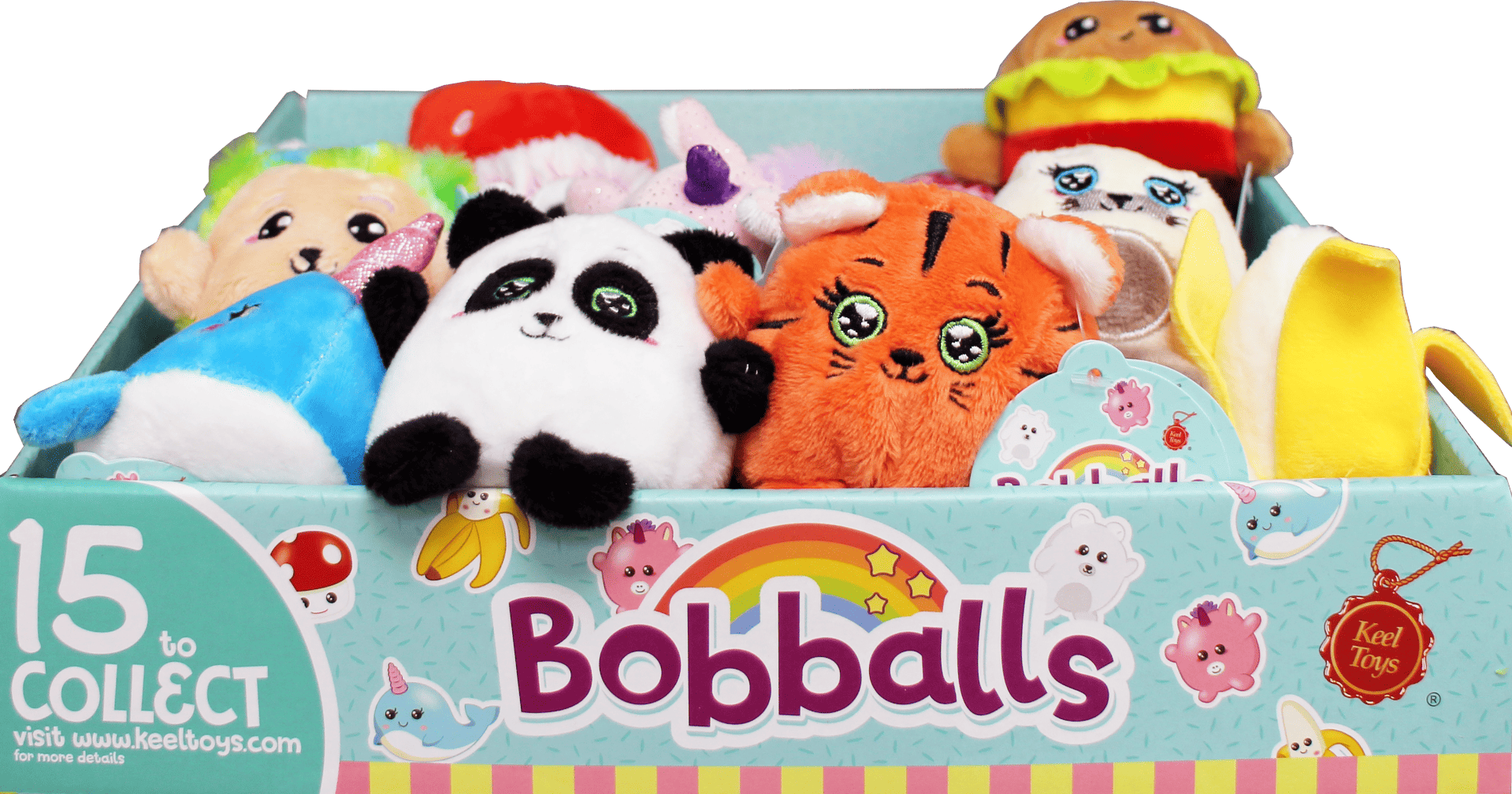 Wholesale Keel Bobballs 8cm 15 Assorted Designs CDU