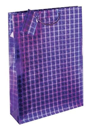 Gift Bag Extra Large - Holographic Assorted Colours W330 x H450 x D100mm