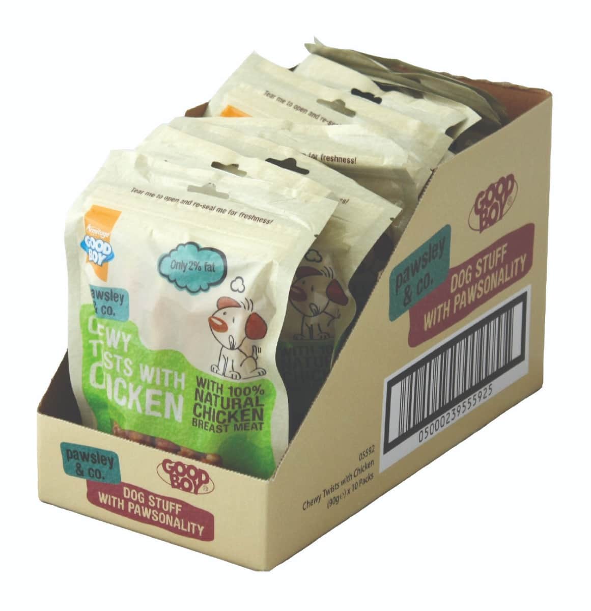 Good Boy Chewy Twists with Chicken 90g CDU