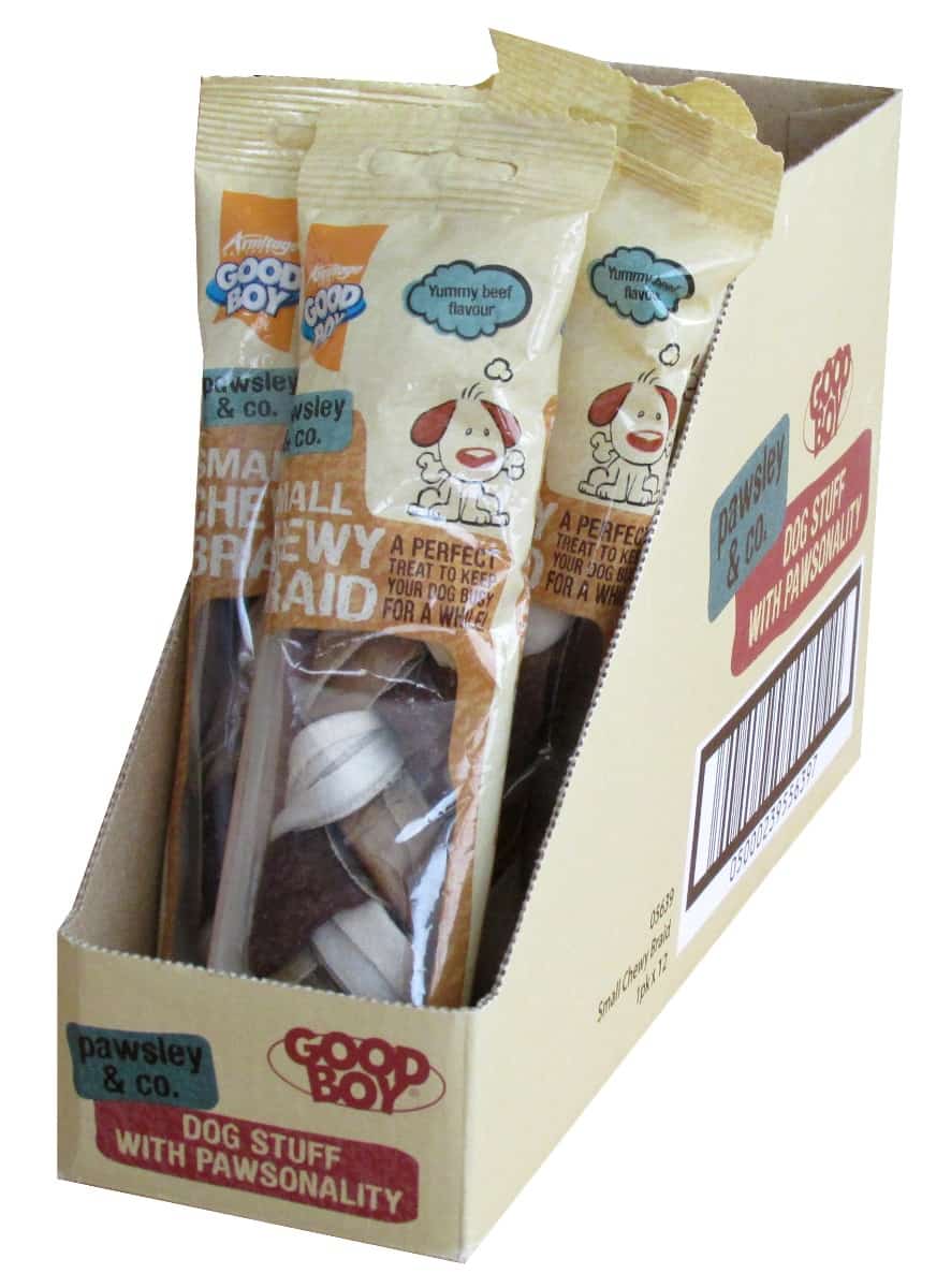 Good Boy Chewy Braid Beef Small 55g CDU
