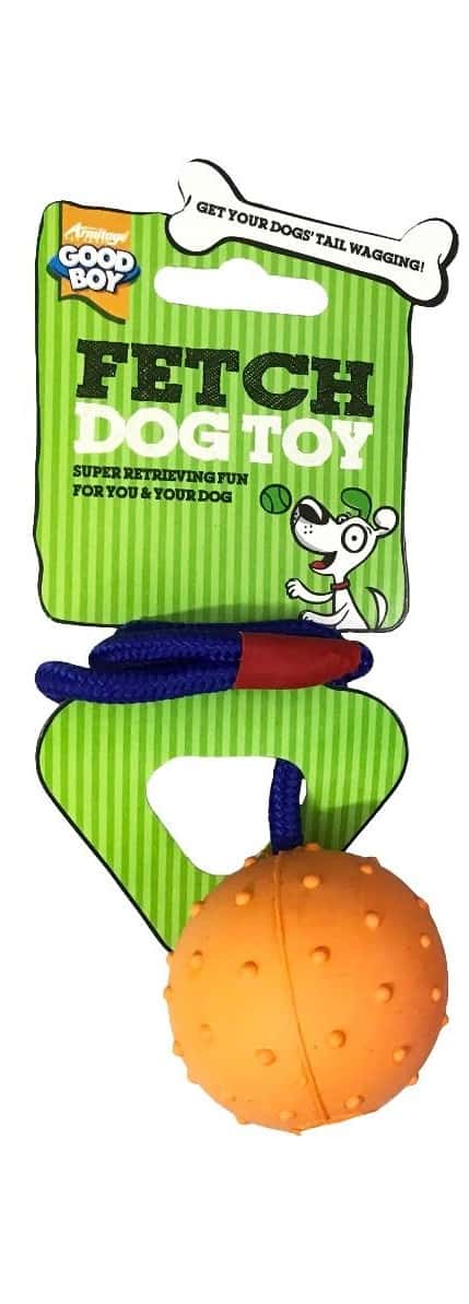 Good Boy Ball on a Rope Dog Toy 65mm