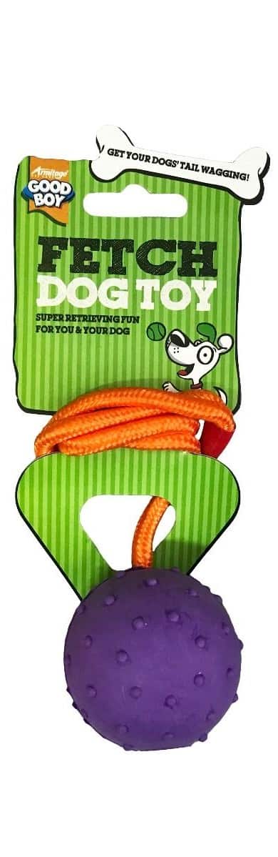 Good Boy Ball on a Rope Dog Toy 65mm