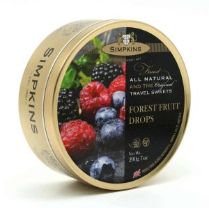 Simpkins Forest Fruit Drops Travel Sweet Tins 200g