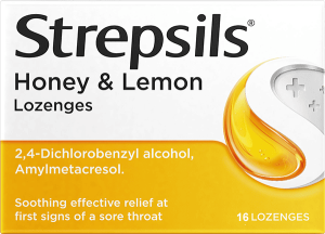 Strepsils Honey & Lemon Throat Lozenges 16's