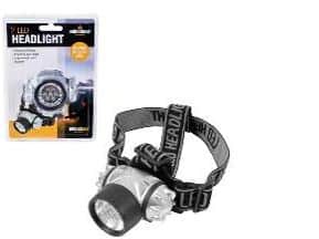 Milestone Camping LED Head Light Torch with Pivoting Ball Head