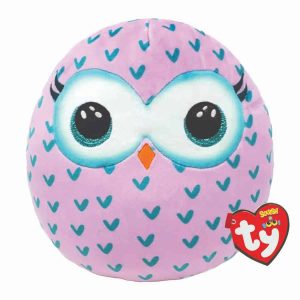 TY Squishy Beanies - Winks Owl 10"