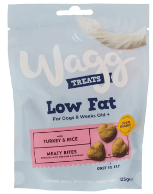Wagg Low Fat Treats Turkey & Rice 125G