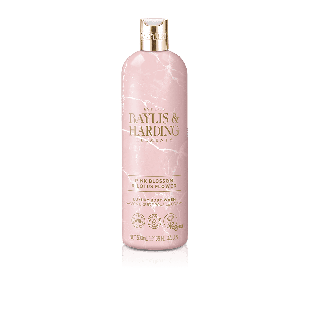 Baylis & Harding Elements Pink Blossom & Lotus Flower Body Wash 500ml