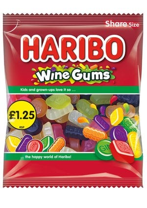 Haribo Wine Gums 140g £1.25 PMP