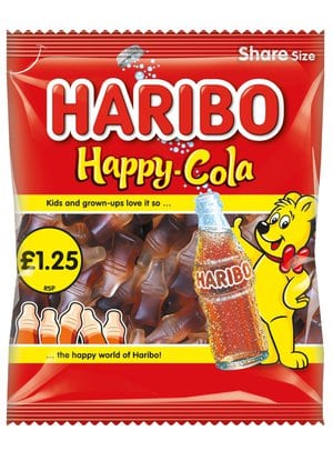 Haribo Happy Cola 140g £1.25 PMP