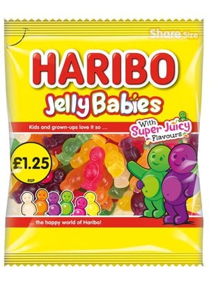 Haribo Jelly Babies 140g £1.25 PMP