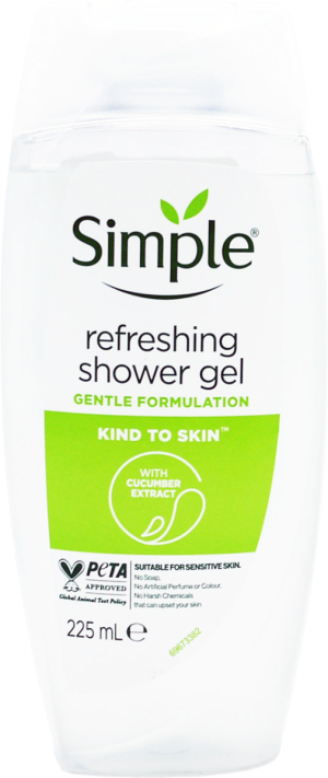 Simple Shower Gel Refreshing 225ml
