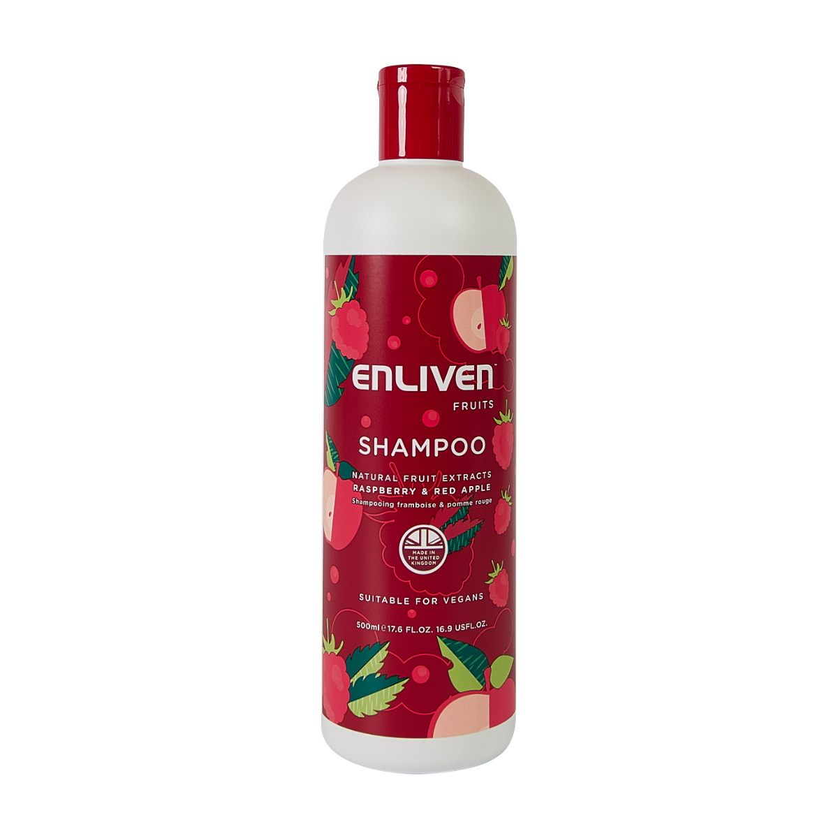 Enliven Naturals Shampoo Raspberry Red Apple 500ml