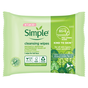 Simple Cleansing Facial Wipes 25's
