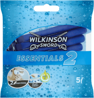 Wilkinson Sword Essentials 2 Men's Blue Disposable Razor 5's