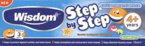 Wisdom Step By Step Enamel And Cavity Defence Toothpaste 4+ 75ml