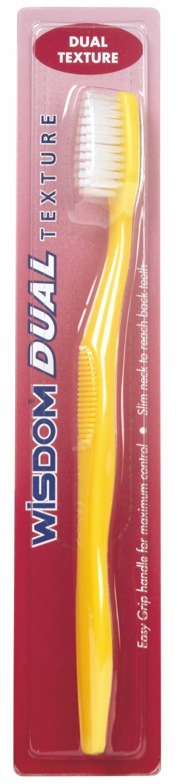 Wisdom Dual Textured Toothbrush Assorted Colours