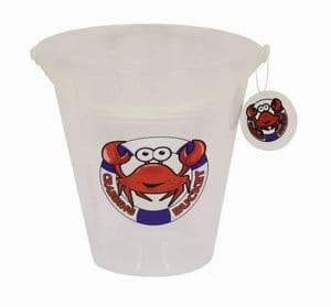 Crab Bucket 9" Transparent