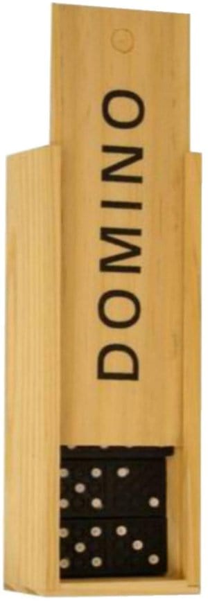Dominoes In Wooden Box