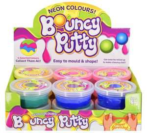 Neon Bouncing Putty Assorted Colours CDU