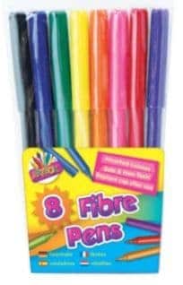 Fibre Tip Pens Hang Pack 8's