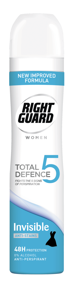 Right Guard Anti-Perspirant Deodorant Spray Woman Invisible 48 Hours 250ml