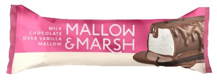 Mallow & Marsh Vanilla Marshmallow Bar 35g Coated in Milk Chocolate