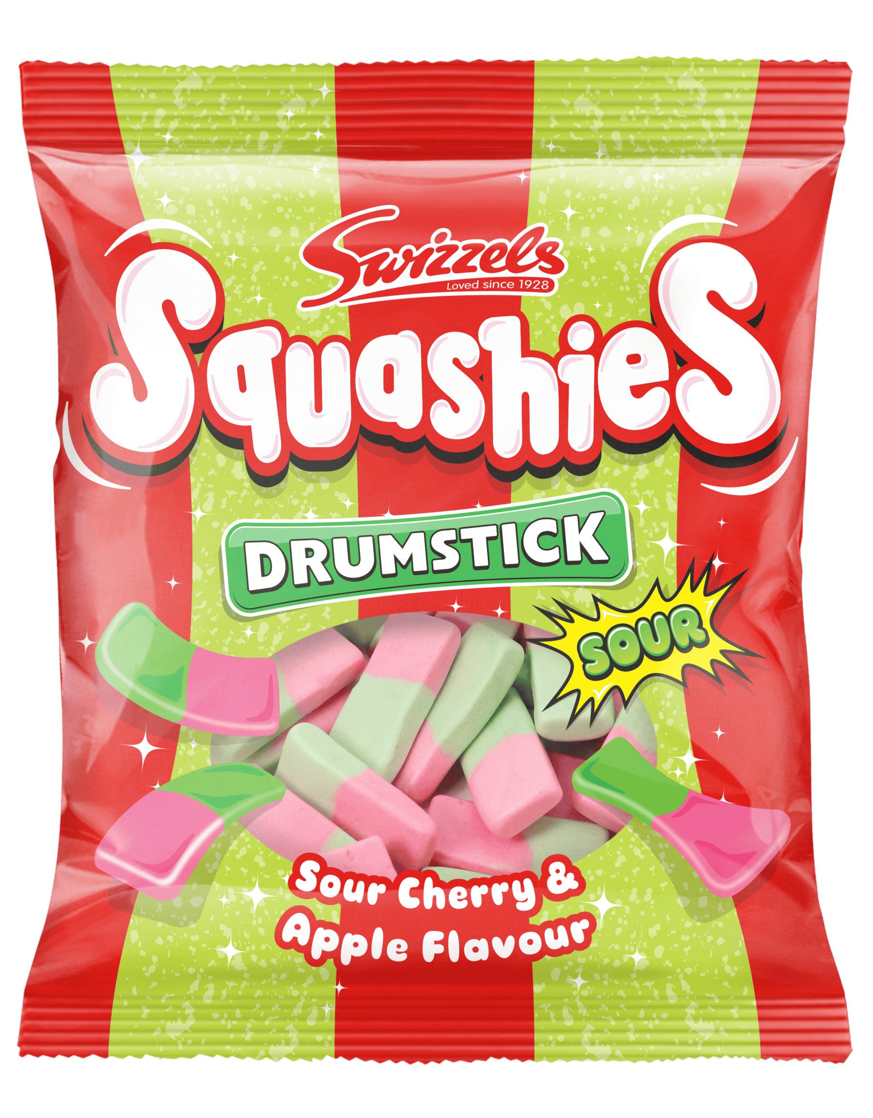 Swizzels Drumstick Squashies Sour Cherry & Apple Flavour 140g