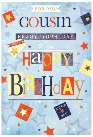 Birthday Card Cousin - Text
