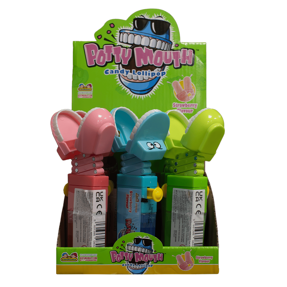 Kidsmania Potty Mouth Candy Lollipop 17g