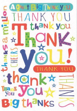 Thank You Card - Text