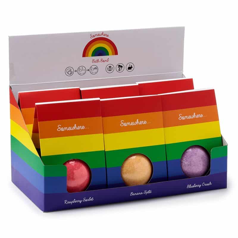 Somewhere Rainbow Bath Bomb in Gift Box in CDU