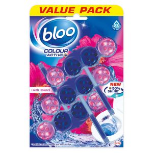 Bloo Active Toilet Rim Block Flower 3x50grm